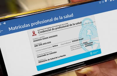 Matricula profesionales de la salud