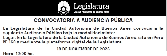 Audiencia publica del 18 de noviembre 